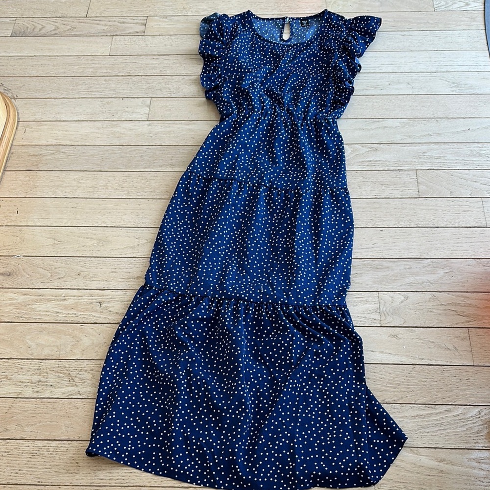 Navy Blue Polka Dot dress